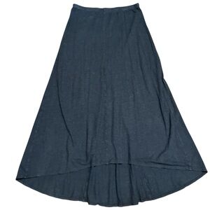 Eileen Fisher Gray Maxi Skirt Hemp Organic Cotton Blend Size Small Women’s